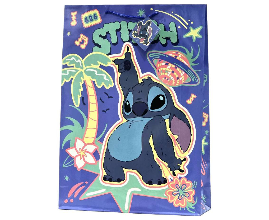 Stitch jumbo gift bag (XL) 33x45,7x10,2 cm, 1 pc